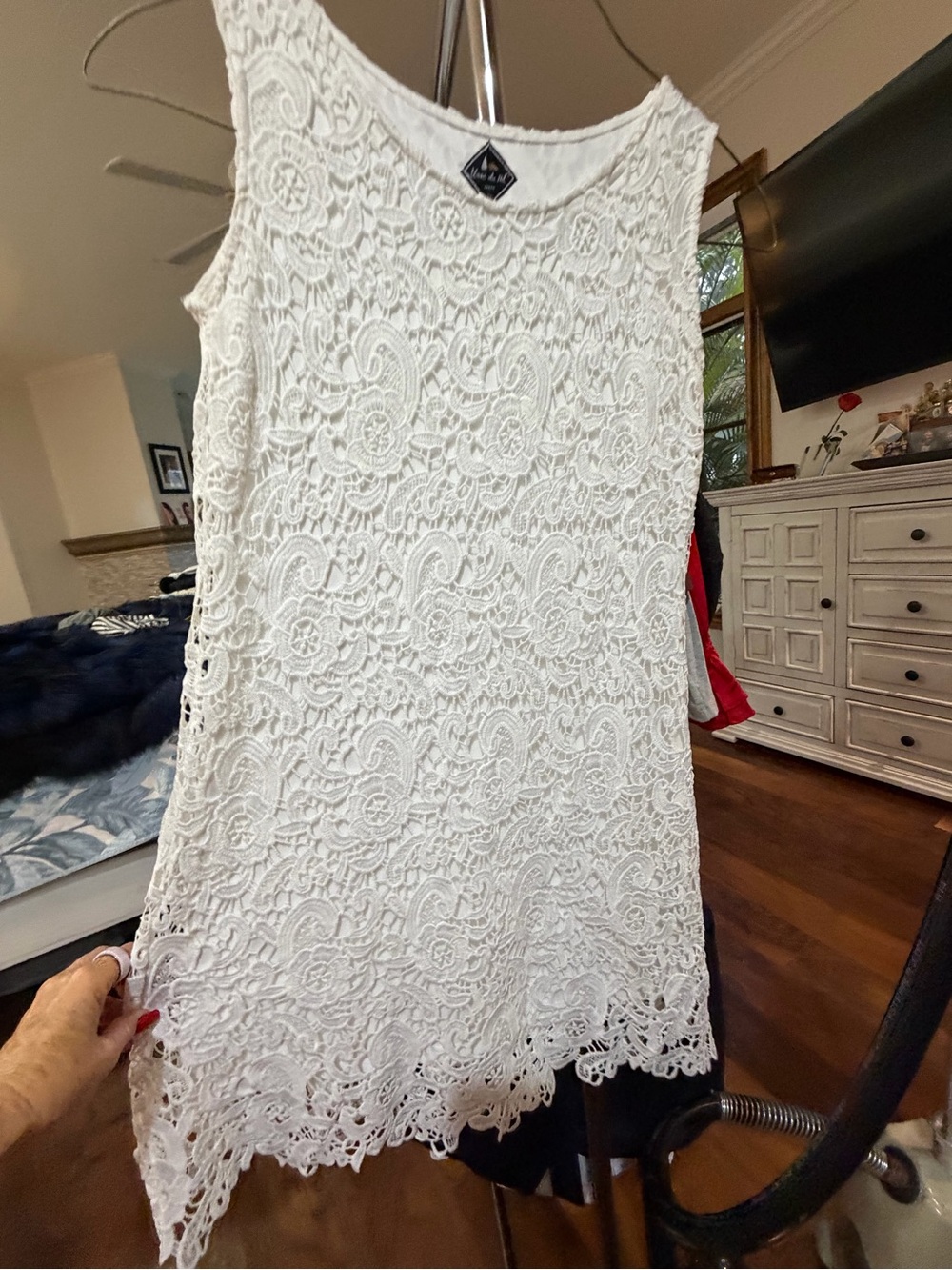 Blanc du Nil White Lace Chemise Slip